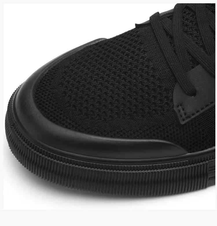 Men's Summer Breathable Knitted Flat Shoes - Lightweight, Soft Sole, Casual Sports Mesh Sneakers