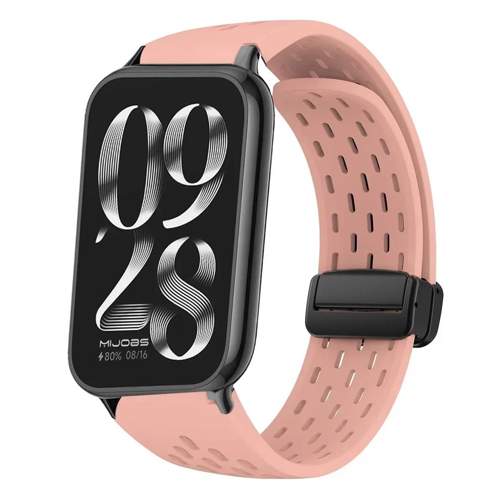 New Silicone Strap for Redmi Watch 4/5 Magnetic Buckle Sports Band for Mi Band 8pro 9 Pro Correa Breathable Bracelet Accessories
