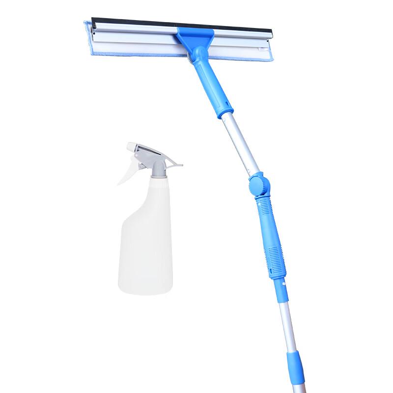CT Shida 45cm 2-in-1 Directional Glass Squeegee & Washer with Telescopic Pole Set