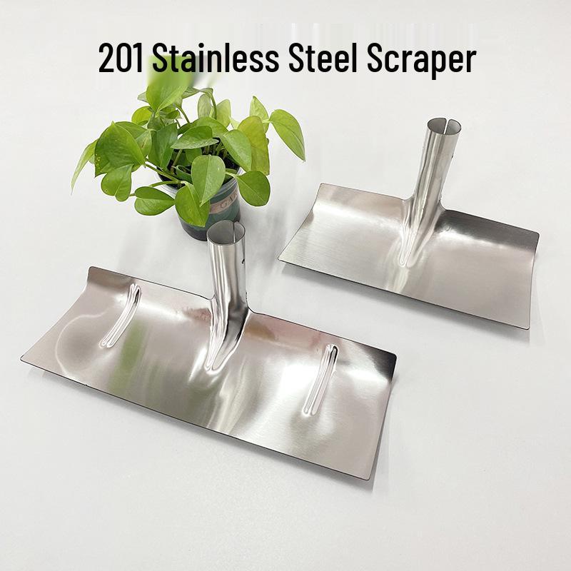 201 Stainless Steel Multi-functional Manure & Concrete Scraper Rake Small Single Head