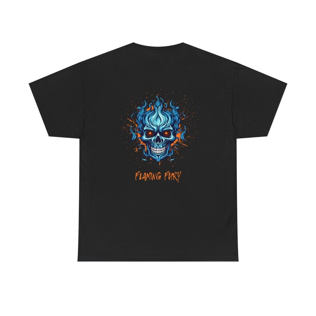 Flaming Fury Unisex Heavy Cotton Tee - Graphic T-Shirt