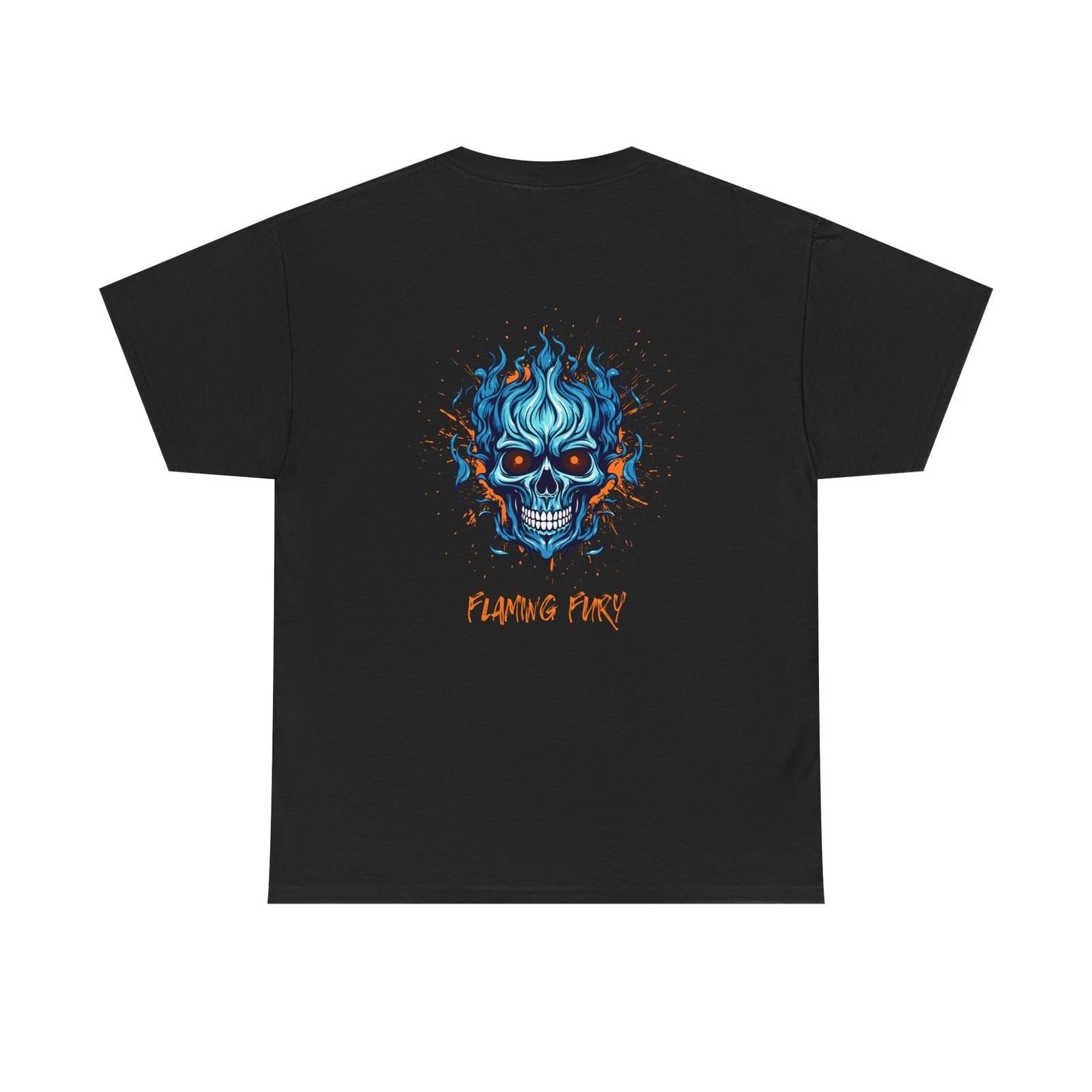 Flaming Fury Unisex Heavy Cotton Tee - Graphic T-Shirt 2XL