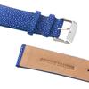 Revetta Stingray Leather Watch Band, Blue, 19mm, with Spring Bar Remover [089-4stb19-2]