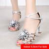 New Latin Dance Shoe Ladies Dancing Shoes Flower Soft Soles Ballroom Tango Salsa Dancing Shoe Girl Adults Shoes