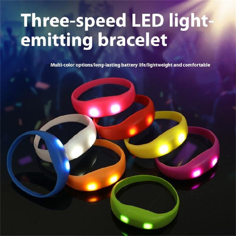 Set of 8 Flashing LED Bracelets Wristbands for Christmas Birthday Lighted LED Bracelets for Sport Outdoor Running