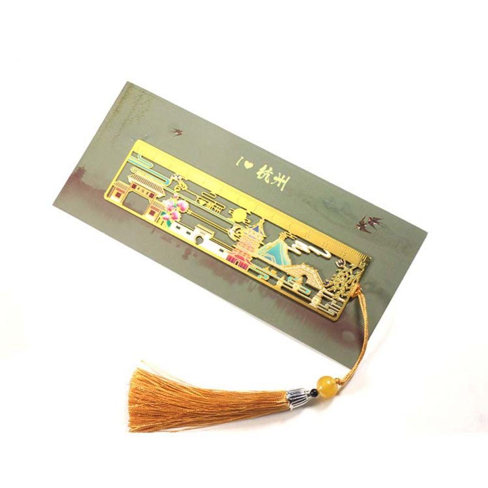 

Цветочная закладка в китайском стиле с кисточкой, зажим для книги, изысканная линейка, закладки, школьные принадлежности Style 5