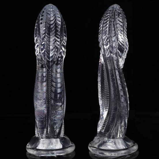 Suction Cup Fantasy Animal Dildo for Women, Soft Alien-Shaped Fake Phallus, Real Touch Adult Toy for Solo Hands-Free Play