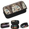 Cartoon National Style Elephant And Henna Art Pencil Cases for Student School Pen Box Pencil Bag Big Capacity Pencil Pouch
