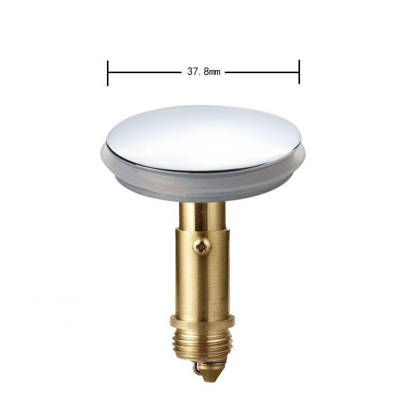 Durable All Copper Sink Stopper Set Featuring Large And Small Push Button Caps