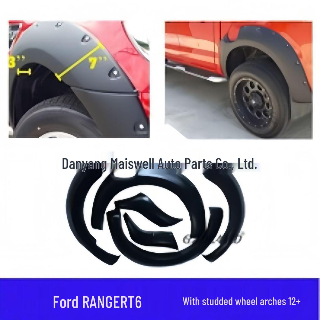 Ford RANGER T6/T7/T8 Offroad Nieten Kotflügelverbreiterungen (Erweitert & Verdickt, Modelle 2012, 2015, 2018)