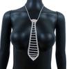Rhinestones Necktie Female Party Decoration Tie Casual Trendy Wedding Party Tie for Weddings and Event