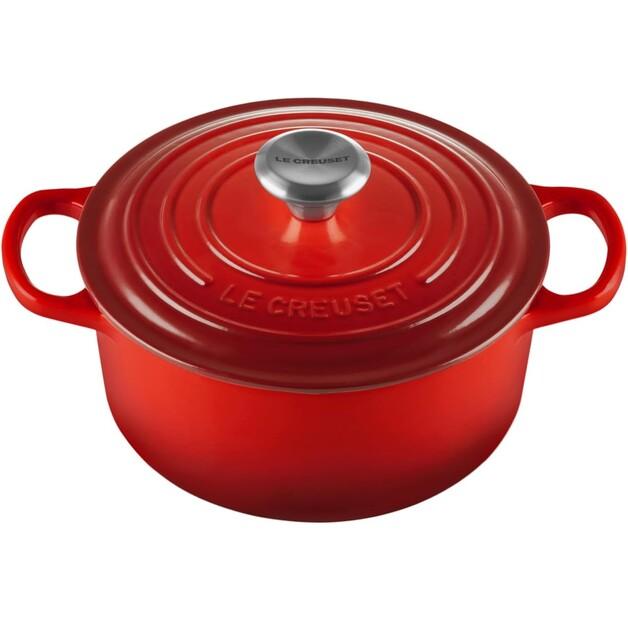 

Чугунная жаровня Le Creuset Signature круглая 18 см вишнево-красная 1,8 л (21177180602430)