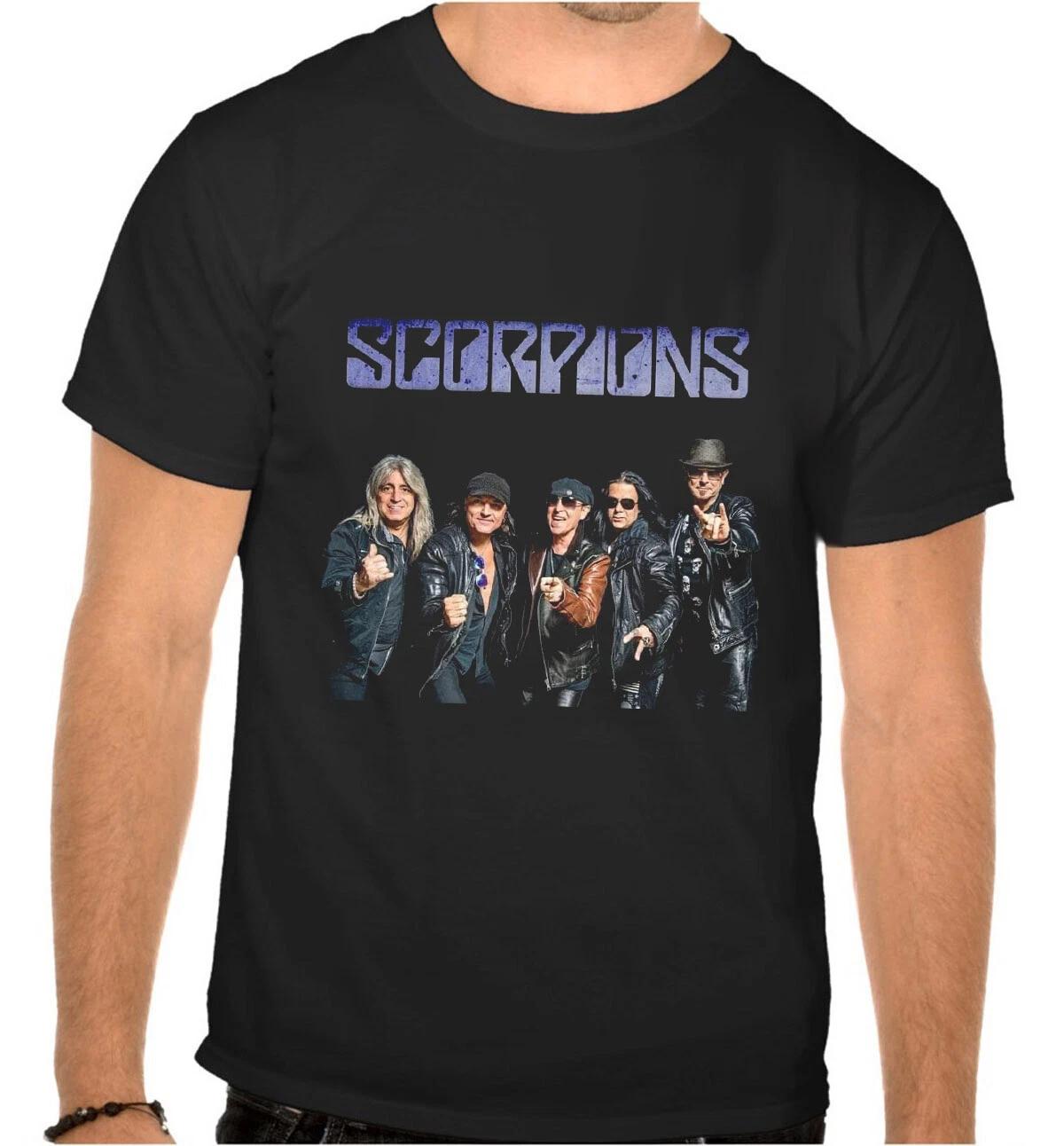 Scorpions Rock Music Logo Black T-Shirt -1016 L