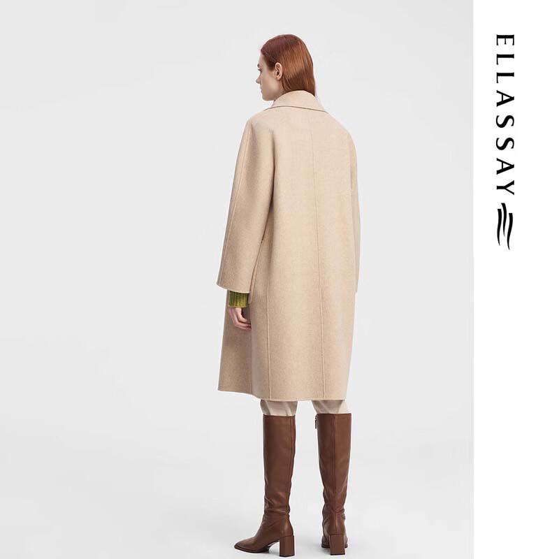 ELLASSAY Women's Double-Faced Wool Coat