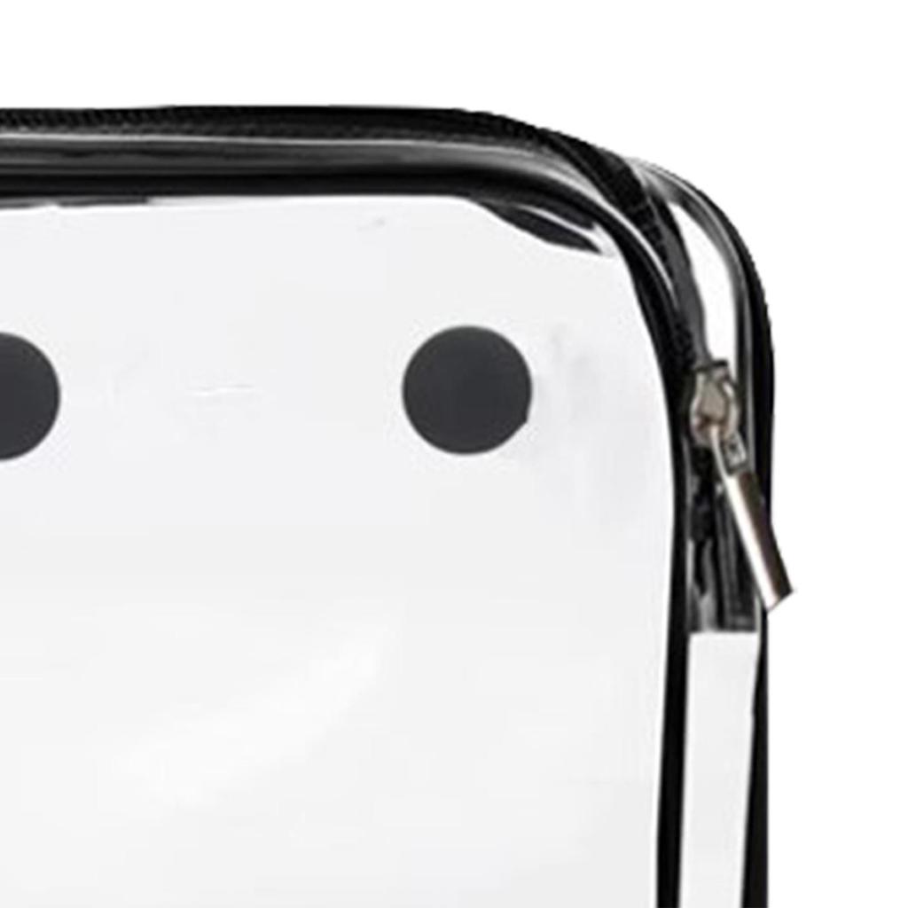 Clear Inner Bag Waterproof Zipper Pouch Brush Insert Bag Women Tote Bag for Swim Outdoor Travel Vacation