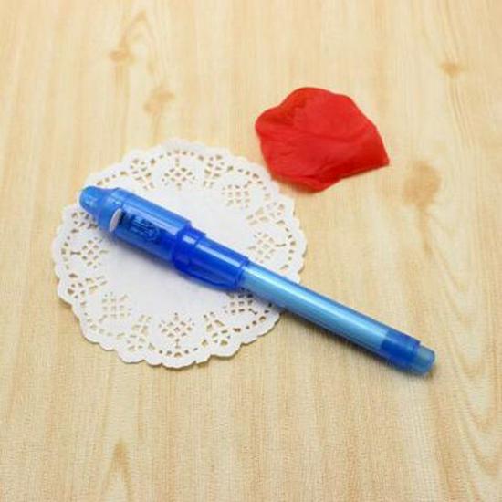 Multifunctional UV Invisible Ink Pen with Large Tip - Anti-Counterfeit Money Detector & Magic Fluorescent Pen for Advertising