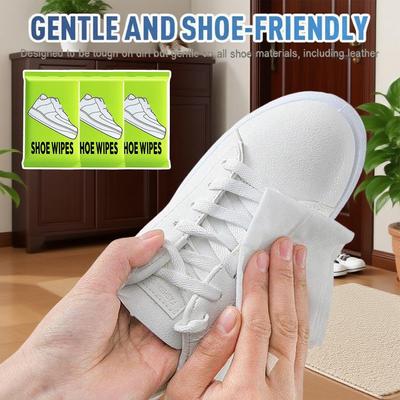 3 Paquets Lingettes Jetables pour Chaussures Nettoyants Portables pour Chaussures Voyage Lingettes Humides pour Baskets Nettoyage Rapide Artefact de Polissage Chaussures Blanches
