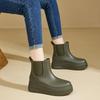 2025 Women's Japanese Style Non-slip Waterproof Short Rain Boots - Fashionable Outdoor Wear for Ladies