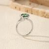 MODIAN 3CT Oval Green D Moissanite Ring 925 Silver Luxury Sparkling Jewelry Lab Diamond for Women Wedding Rings