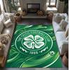 Tappeto Morbido Antiscivolo per Interni con Motivo Calcio Celtic FC, Tappetino Decorativo Sportivo per Camera da Letto