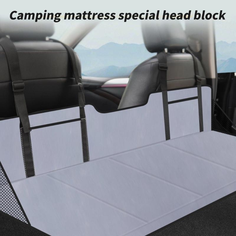 Matelas de banquette arrière de SUV Portable Pliable Tapis de couchage avec Pochette de rangement pratique et Maille de protection pour Pêche Camping