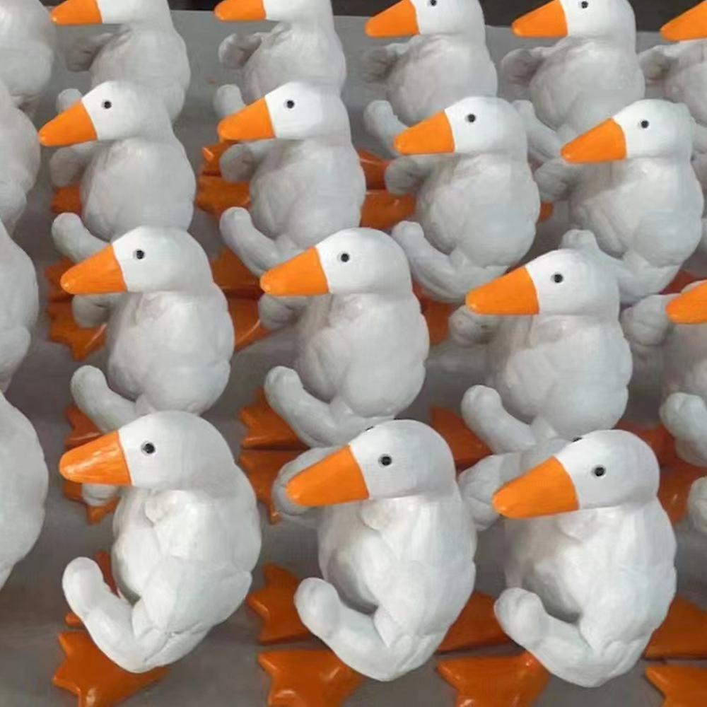 Cartoon Buffs Ducks Figurine Simple Desk Model Decorative Props for Home Bedroom