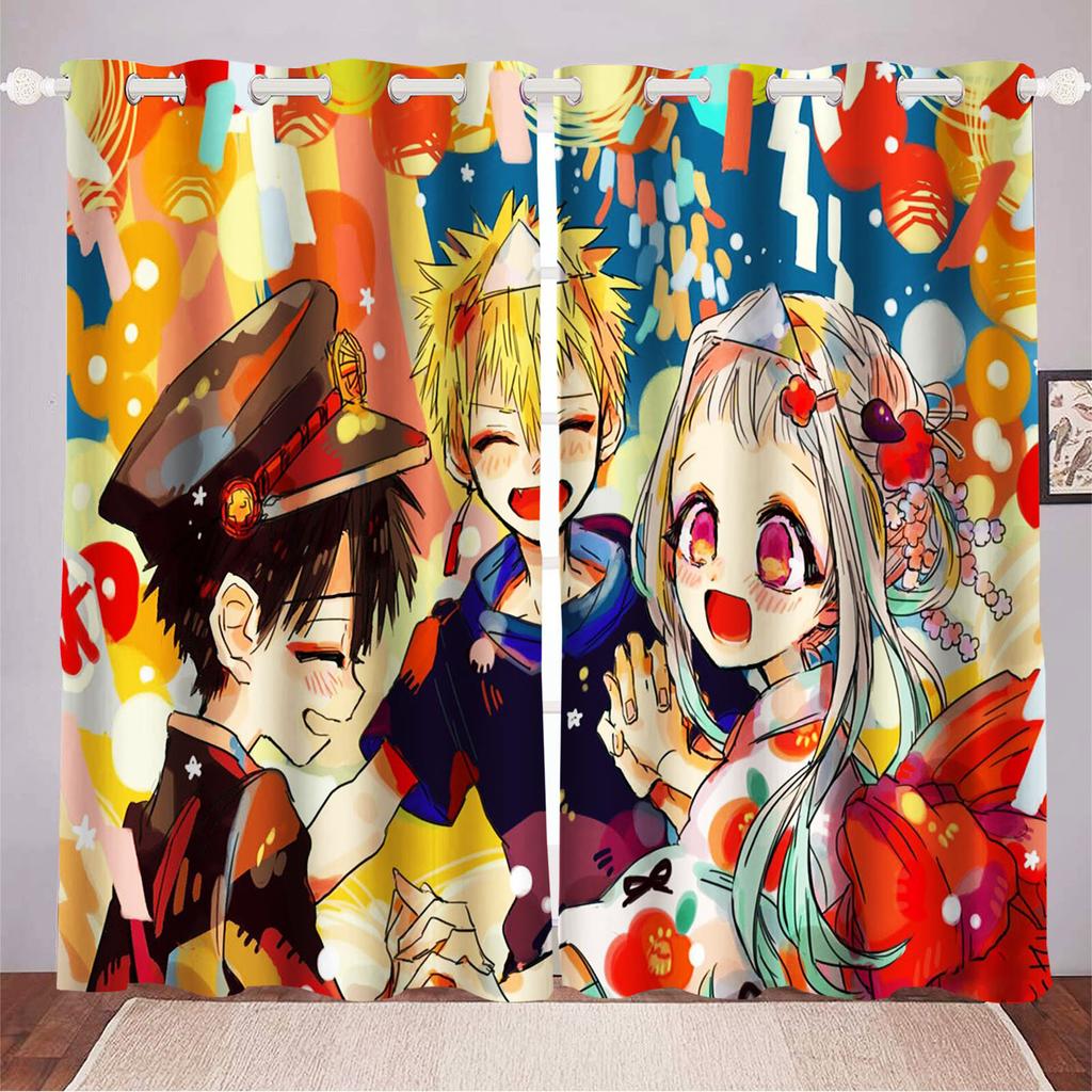 Hanako-kun Cerejeira Japonesa Home Decor Kitchen Living Room Bedroom Curtains For Blackout Curtains Christmas Gifts