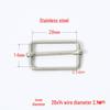 Stainless Steel Adjustable D-Ring Buckle - Copper Three-Speed Wire Pull Design