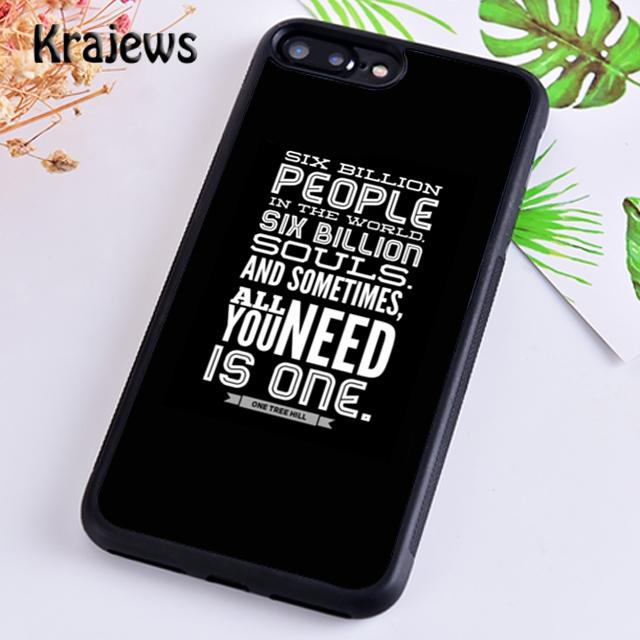 Krajews THERE IS ONLY One Tree Hill Zitate Handyhülle Cover Für iPhone 14 5 SE 6s 7 8 plus 11 12 13 pro XR XS max Galaxy S21 S22