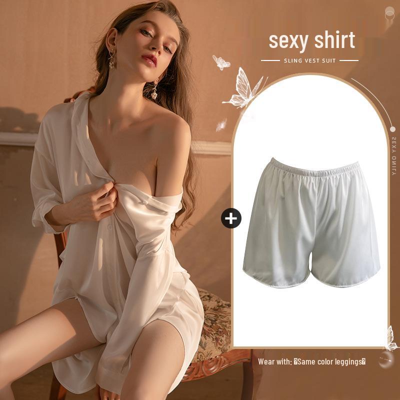 Xianyi Women's Sexy Boyfriend Style Summer Pajamas: Thin, High-End, Plus Size, Wearable Outside.