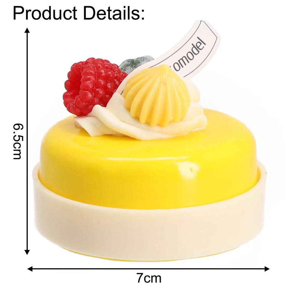 1PC Artificial Fruit Cake Biscuit Fake Food Decoration Photography Pro Food Simulation Cake Model Tea Table Decoration