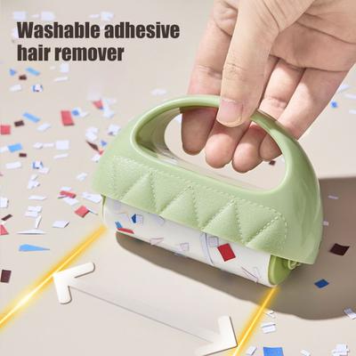 Fusselroller Große Fläche Haarentfernung Wiederverwendbar Silikon Klebriger Roller Tierhaare Staub Krümel Bettwäsche Sofa Teppich Fusselentferner