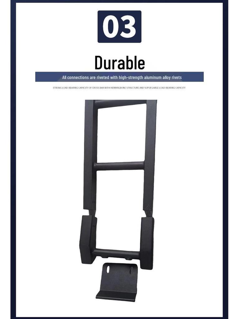 Lightweight Aluminum Alloy Ladder for 2019-2024 Suzuki Jimny Exterior Modification