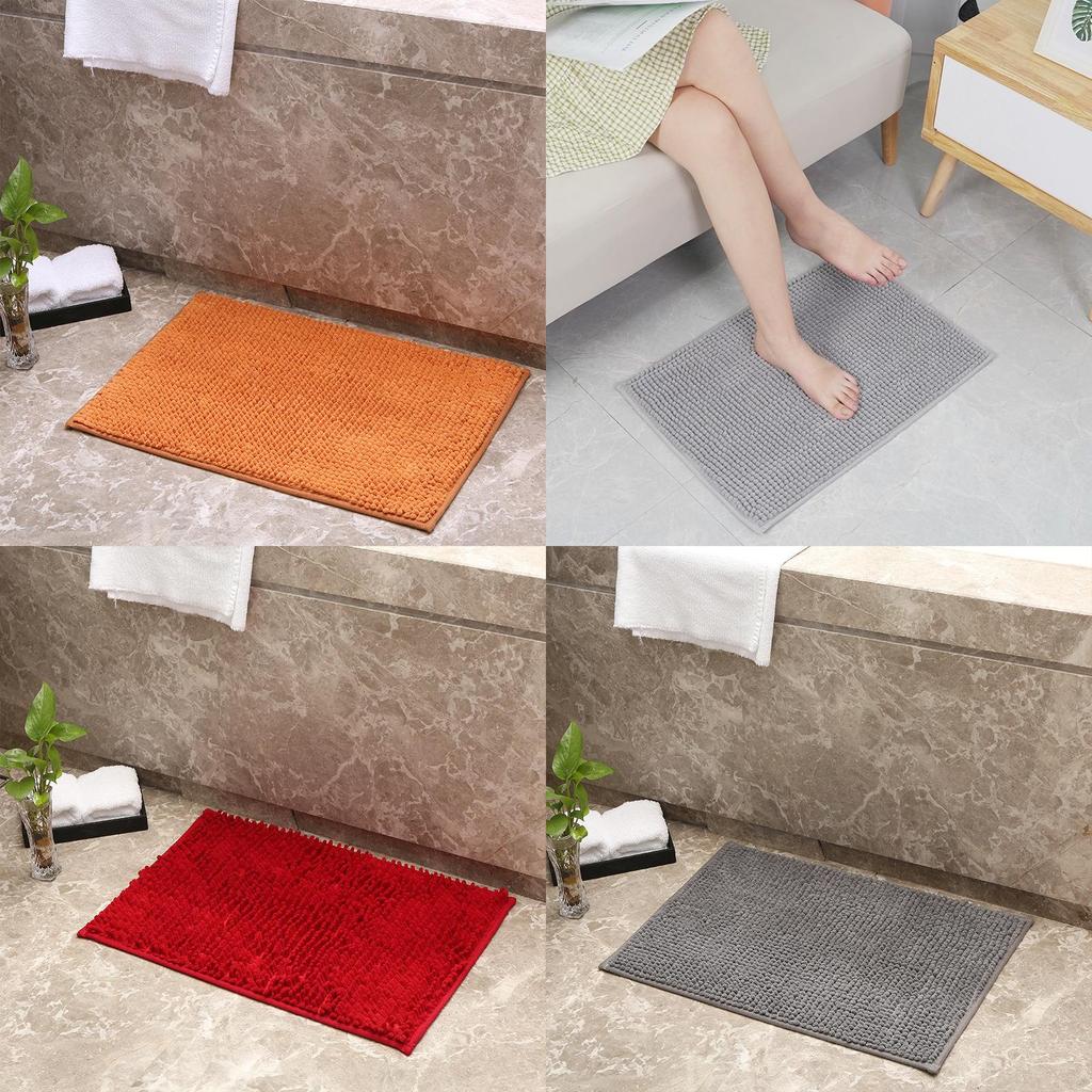 Moderne Polyester-Plüsch-Bodenmatte für Küche und Bad mit maschinenwaschbarem Design