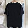Summer 2024 new short sleeve Flame text printed High street Harajuku casual cotton short sleeve T-shirt