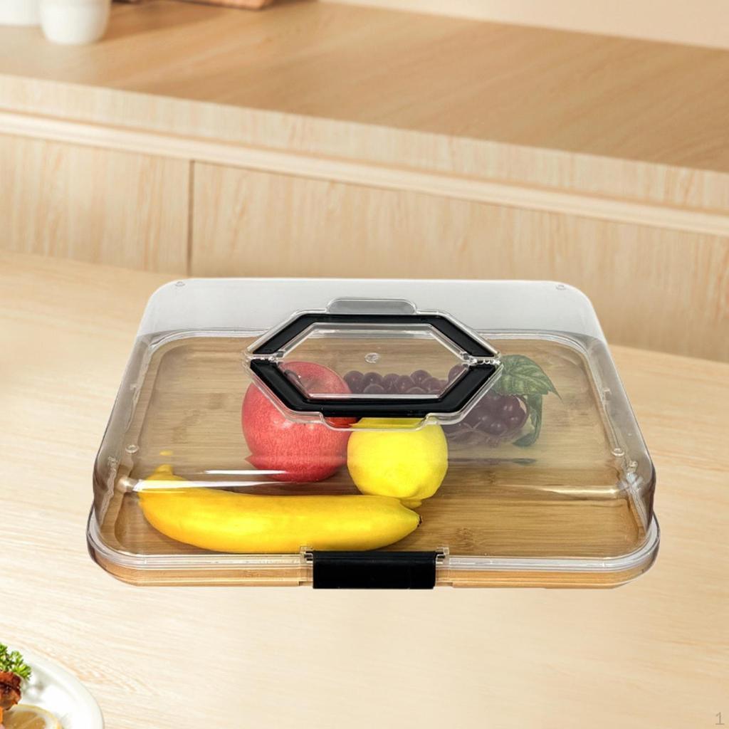 Charcuterie Board ,Appetizer Serving Tray ,Platter ,Portable with Clear Lid Pizza Cheese