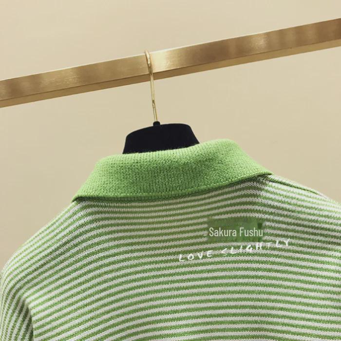 Women's Loose Pullover Sweater - 2024 Autumn Korean Doll Collar Style, Thick Knit