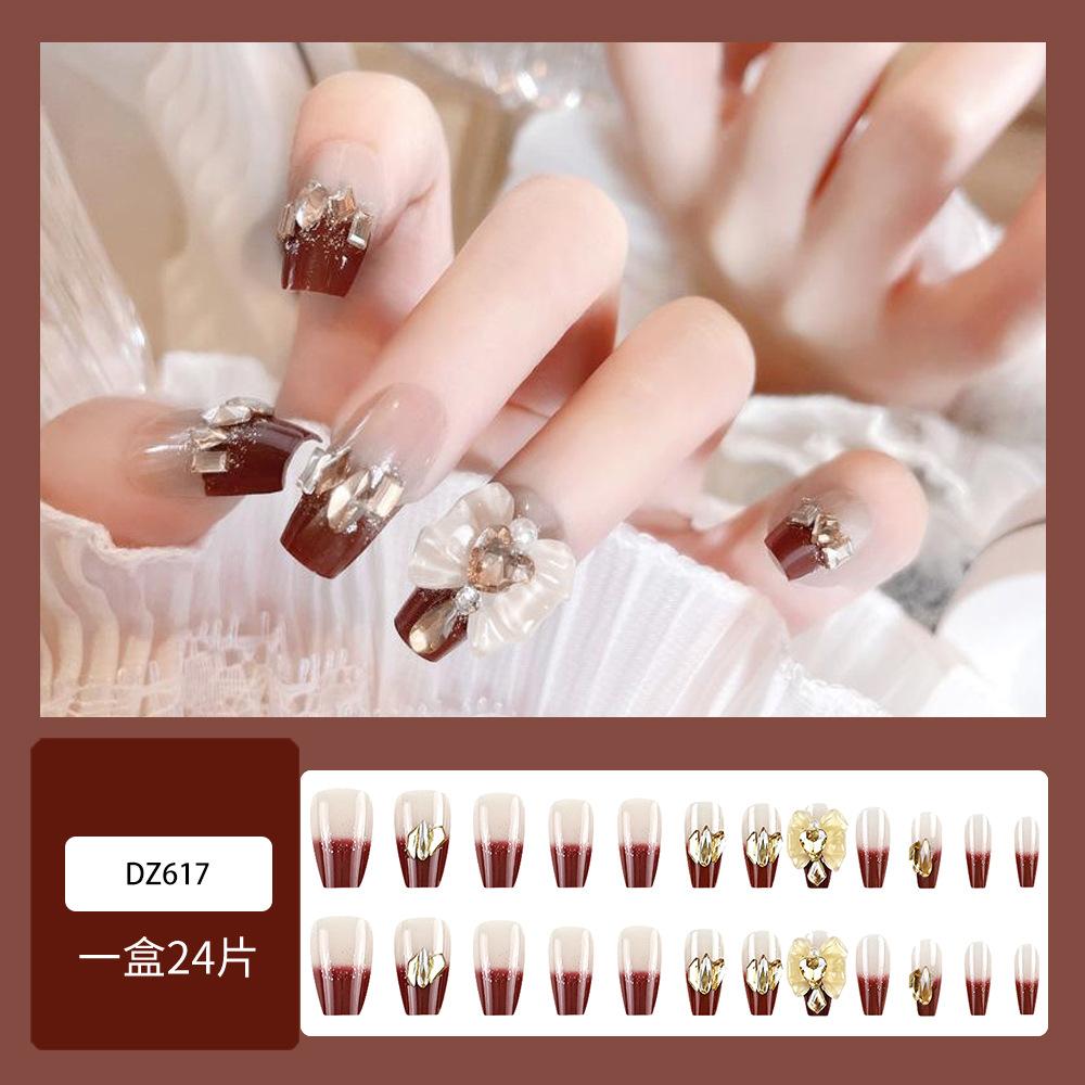 1 Pc Silver Glitter Butterfly Wearable Nail Sticker, Handmade Wearable Nail Art