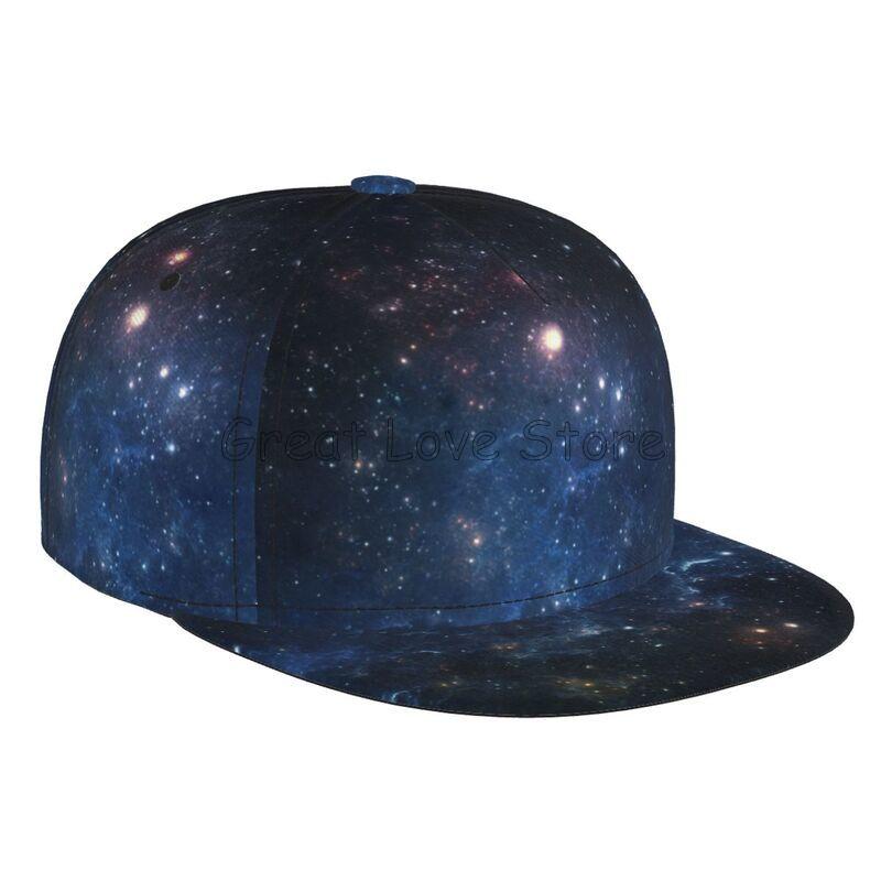 Beautiful Galaxy Space Baseball Cap Men Women Adjustable 3D Printed Snapback Flat Bill Hip Hop Hat