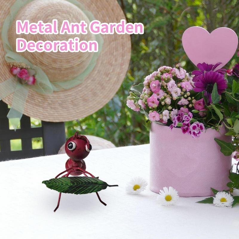Garden Decor Ants Metal Ants Gardening Ornaments Yard Metal Art Backyard Lawn Stakes Decor Ants Garden Iron Crafts