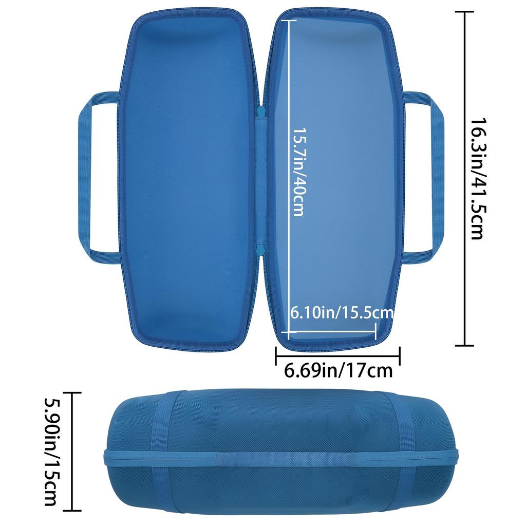 (Case Only) JBL XTREME4 Bluetooth Speaker Storage Case, Blue - co2CREA