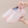 Fashion Women Sneakers Breathable Mesh Casual Shoes Outdoor Non Slip Big Size Loafers Walking Lightweight Tennis Shoes Pink Black