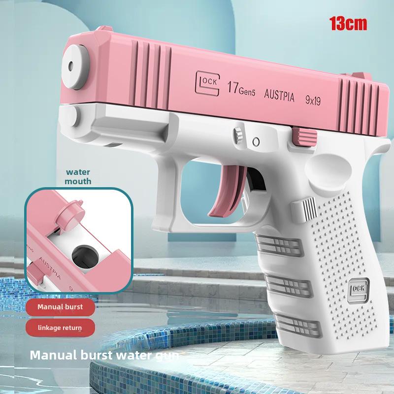 

«Новый игрушечный мини-водяной пистолет Glock от Douyin Kids — летнее пляжное развлечение»