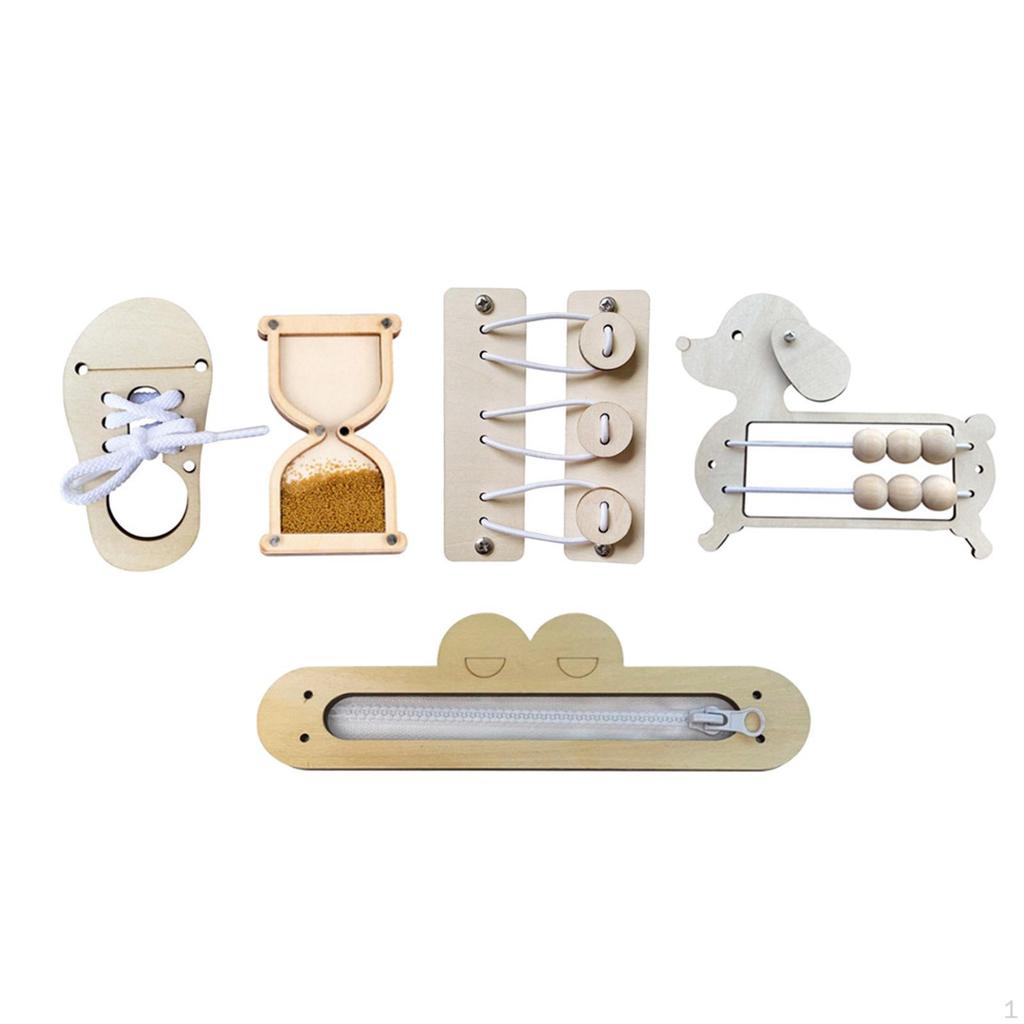 Busy Board Early Educational Toy DIY Accessories Sensory Toys Motor Skill Unpainted for Plane Travel