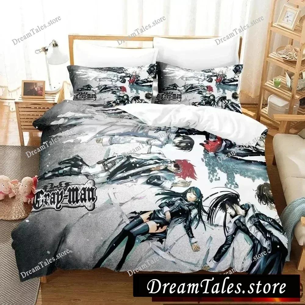 3D Print Anime D.Gray-man Bedding Set Duvet Cover Bed Set Quilt Cover Pillowcase Comforter King Queen Size Boys Adult Bedding