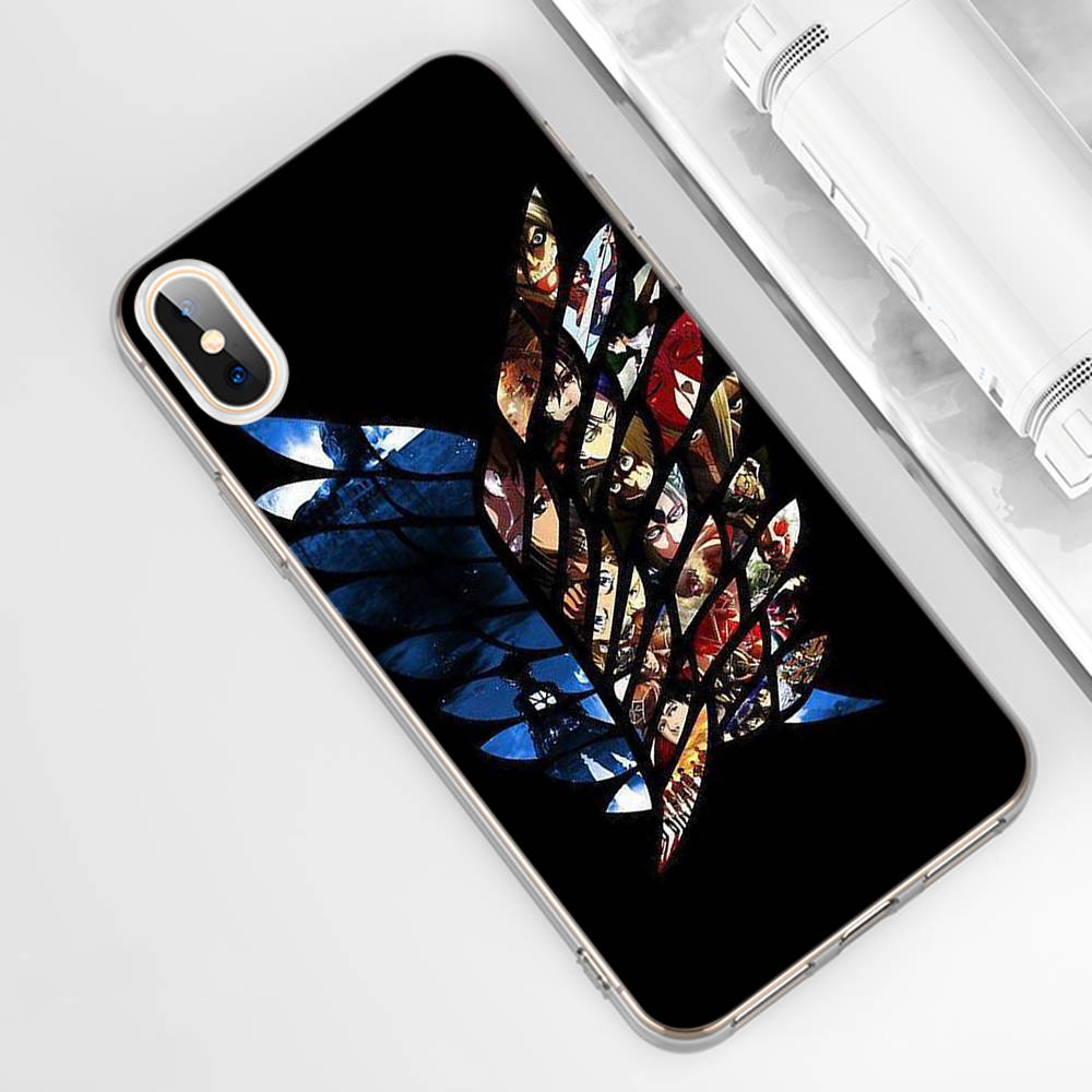 DT52 Anime Attack On Titan Case for Samsung A04 A14 A23 A34 A54 M23 M33 M52 M53 Realme 10 9 C30S C35 C55 VIVO Y02S Y21 Y33S Y51 X80 Pro Clear Cover