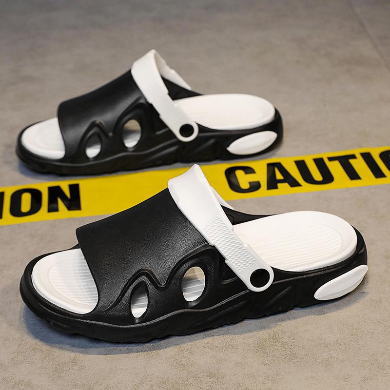 2025 Summer New Casual Slippers Couples Versatile Thick-bottomed Sandals Wear Fashion Trend Children's Dual-purpose Sandals