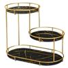 Luxury Iron Art Uv Board Cosmetics Storage Rack Makeup Organizer Dressing Table Shelf Bathroom Iron Bird Cage Holder A
