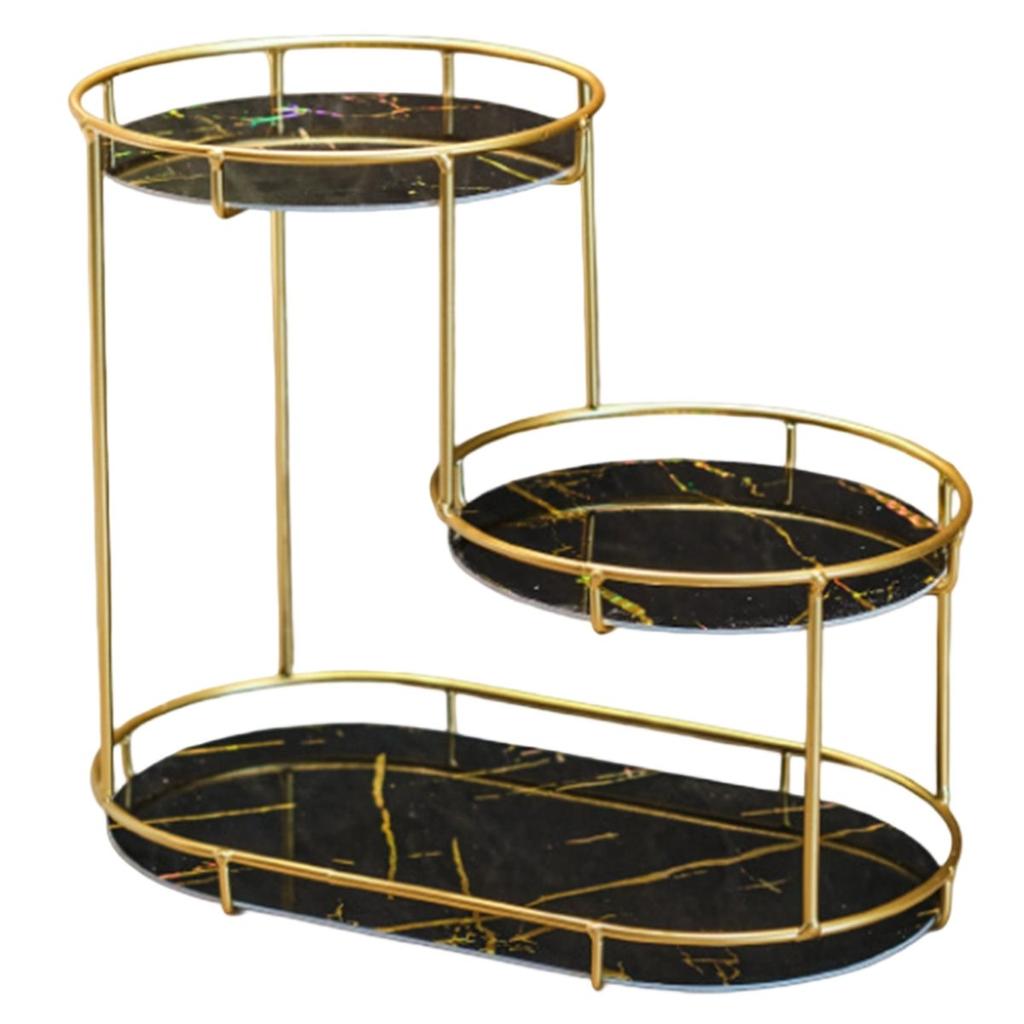 Luxury Iron Art Uv Board Cosmetics Storage Rack Makeup Organizer Dressing Table Shelf Bathroom Iron Bird Cage Holder A