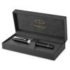 Parker Duofold Classic Black CT Fountain Medium 18K Gold Gift Officially Product Number 1931366 Pen, Nib, Nib, Boxed, Imported,